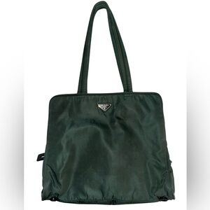 PRADA Tote Bag Nylon Green